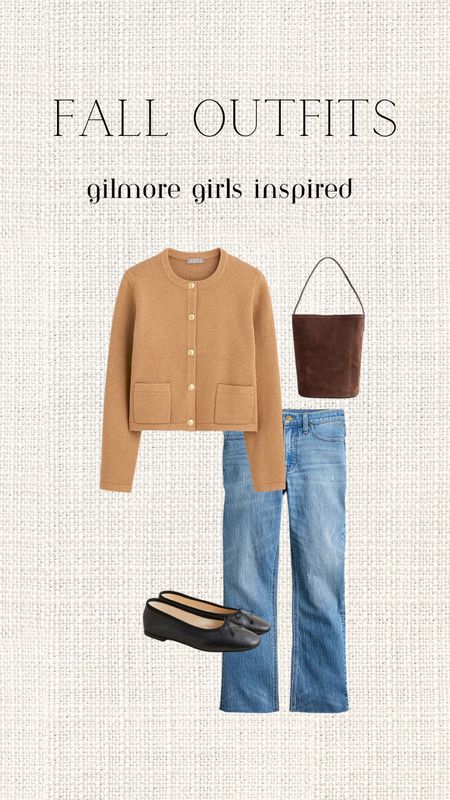 Fall outfits inspired by Gilmore girls. Soft casual girl style. Fall, cozy sweaters and knits. Denim for fall. Fall accessories. J crew sale womens SHOPNOW sale code for fall fashion 

#LTKunder100 #LTKSeasonal #LTKBacktoSchool