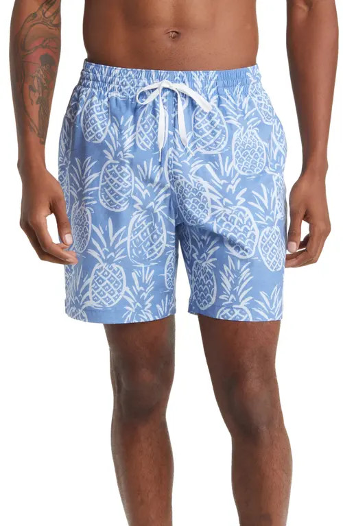 Chubbies Print 7-Inch Swim Trunks in The Thigh-Napples at Nordstrom, Size X-Large | Nordstrom