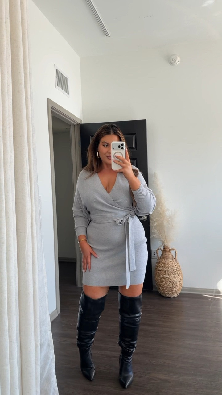 Since the Holidays are coming up I want to show you guys some of my fav sweater dresses that are all from Amazon! ✨

Sizing details ⬇️
Looks 1: First dress is unfortunately OOS in white so I linked the dress in other colors and other dresses that are similar styles! I’m wearing my reg L
Look 2: I sized down to a M since it’s super stretchy! 
Look 3: I sized down to M, super stretchy! 
Look 4: Wearing my reg L
Look 5: Wearing my reg L! TTS
Looks6: Wearing my reg L! Also linked over the knee fall boots! 

#LTKMidsize #LTKSeasonal #LTKHoliday