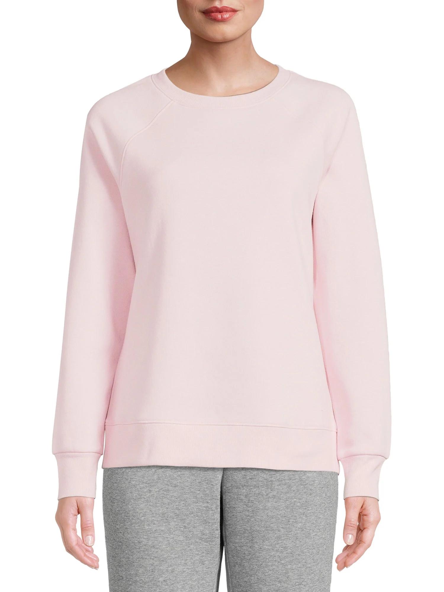 Athletic Works Women's Fleece Crewneck Sweatshirt, Sizes XS-XXXL | Walmart (US)