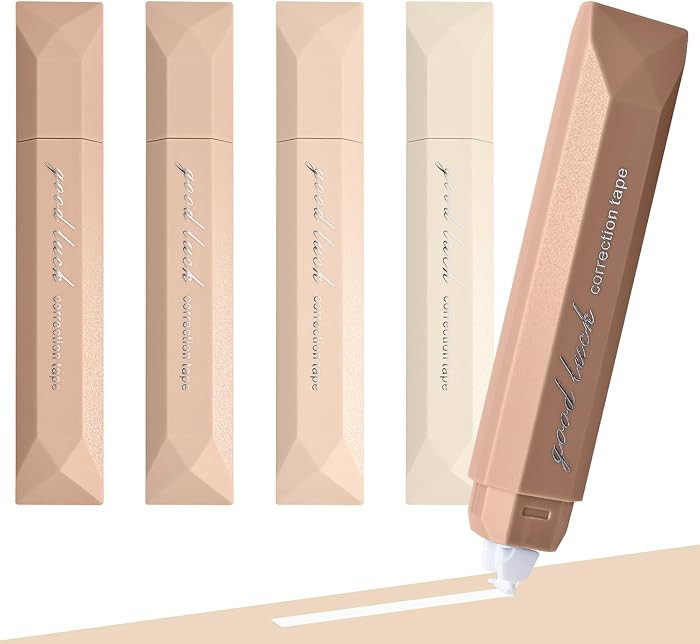 Temiary 5 Pcs White Correction Tapes, Aesthetic Correction Tape Pens Smooth Pull Out, Easy to Use... | Amazon (US)