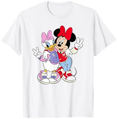 Disney Mickey and Friends Minnie and Daisy Best Peace & Love T-Shirt | Amazon (US)