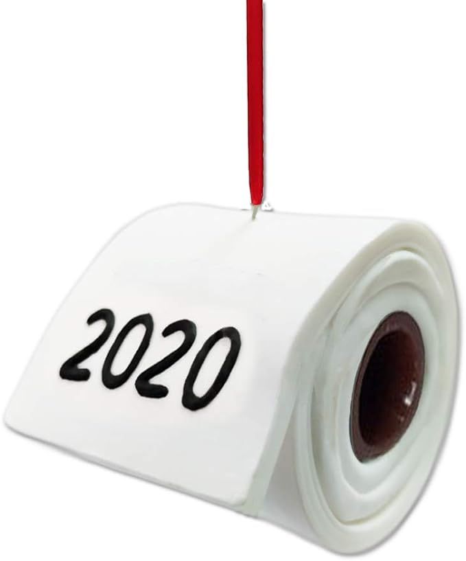 DiDida Paper Toilet Ornament 2020 for Christmas (Red) | Amazon (US)