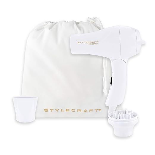 StyleCraft Peewee Dryer - Tri-Plex Fusion Tech for Silky Hair - Folding Handle, Lightweight & Por... | Amazon (US)