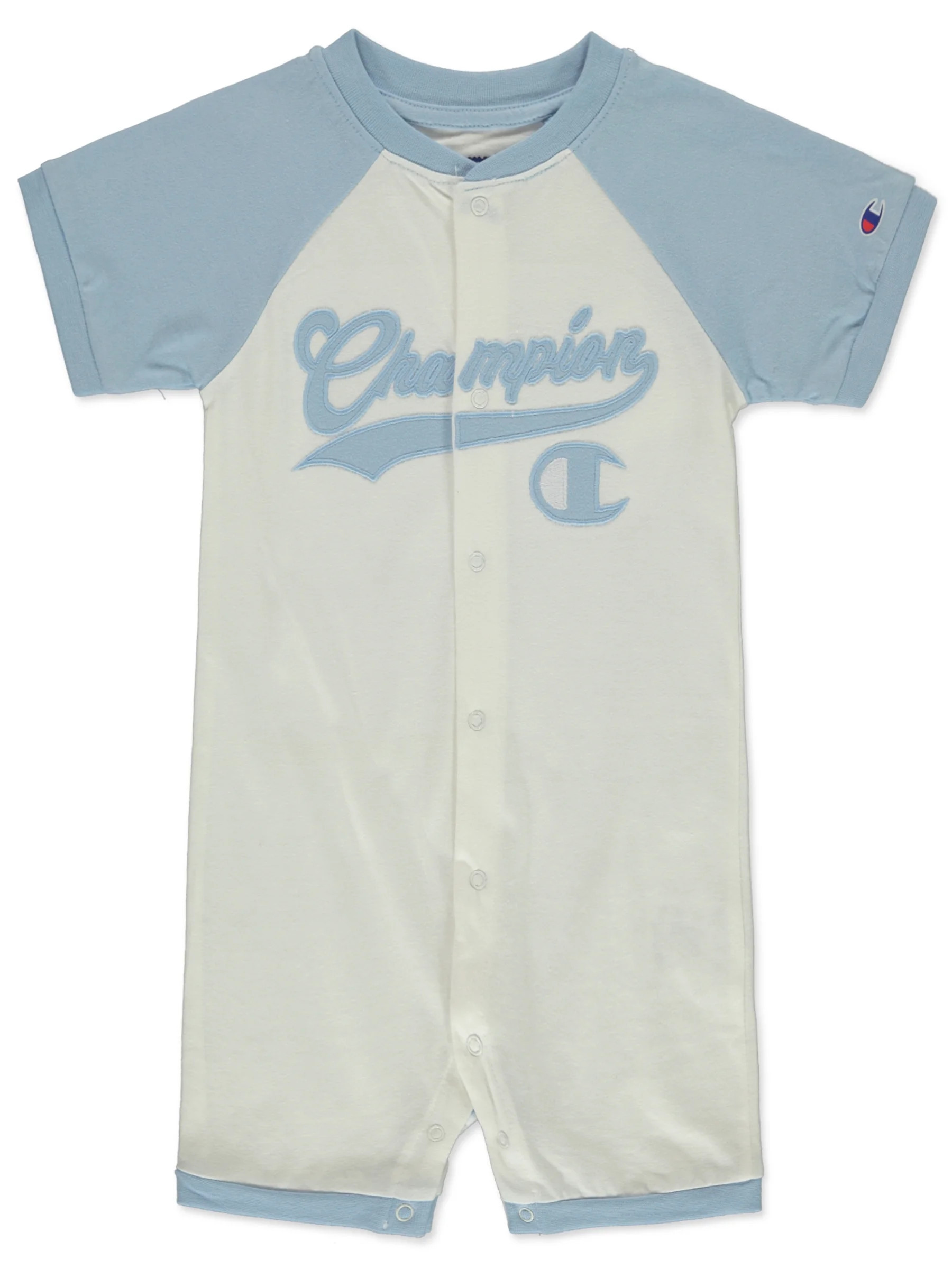 Champion Baby Boys' Varsity Romper Color: blue Size: 12 months | Walmart (US)