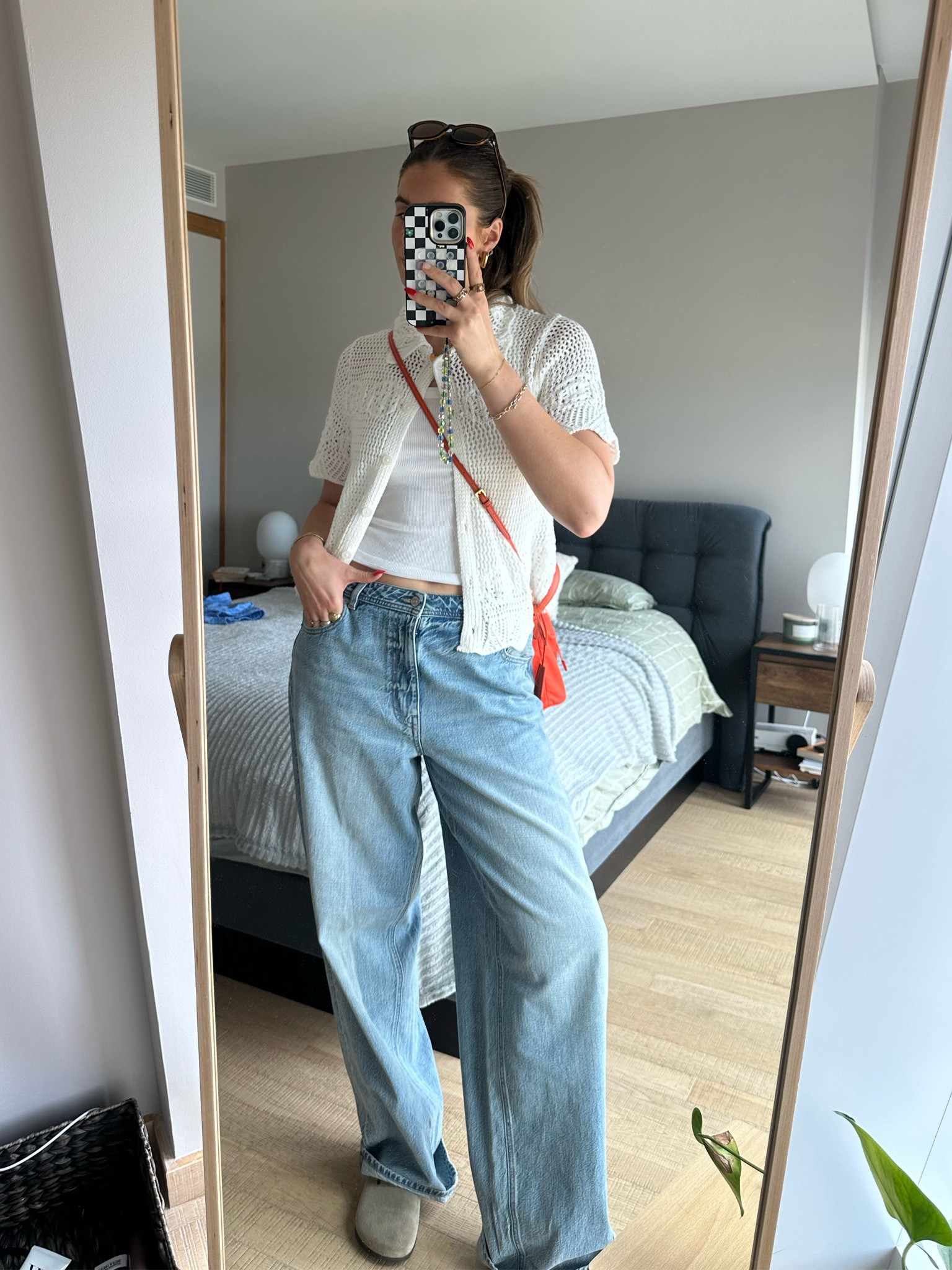 lil transitional ootd🧡

I am LIVING in these jeans atm!! + im so glad I’ve been able to style this lil crochet top for the city as well as the beach😮‍💨 

+ Birkenstocks on as per usual x


#LTKstyletip #LTKuk #LTKsummer
