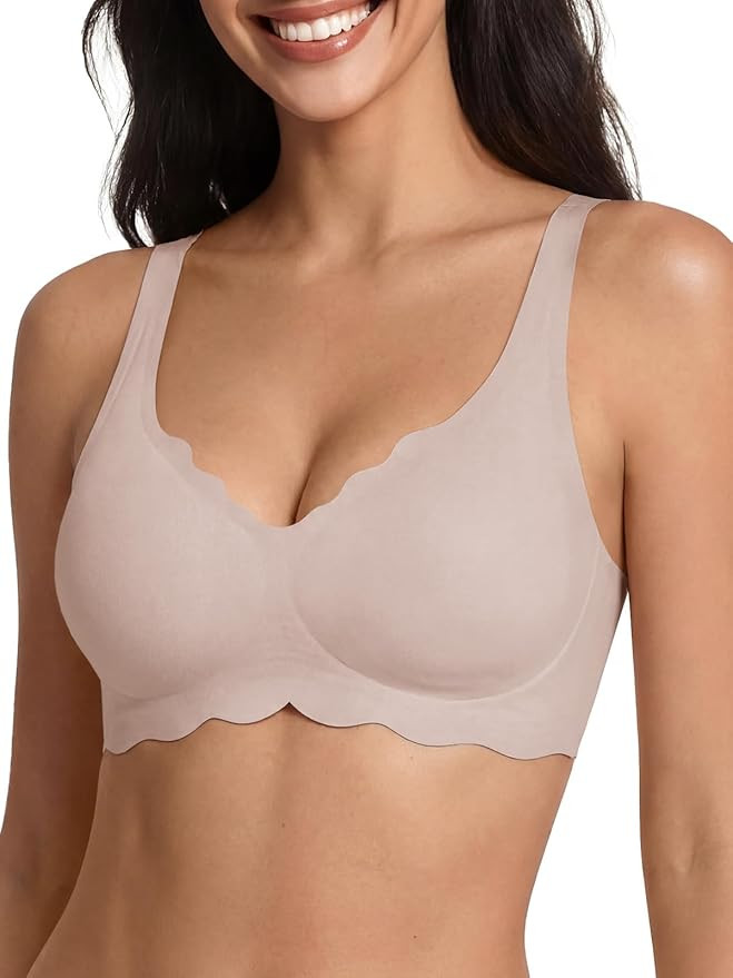 Tankaneo Womens Wireless Jelly Bras No Underwire Soft Bralette Comfortable Full Coverage Seamless... | Amazon (US)