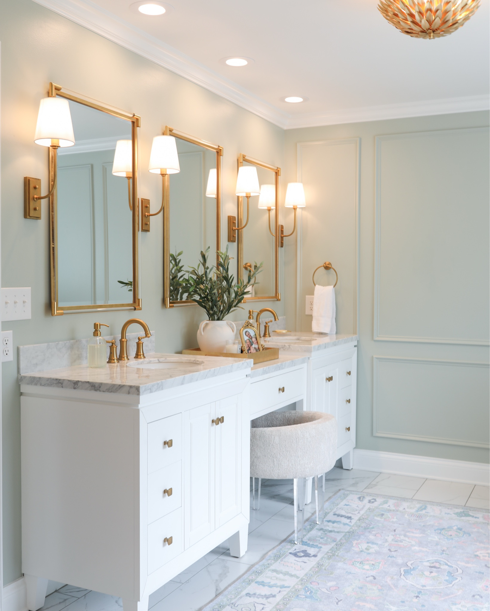 Our primary bathroom renovation is finally complete! We could not be happier with how it turned out. Paint color is SW- contented and everything else is linked! 

#LTKHome