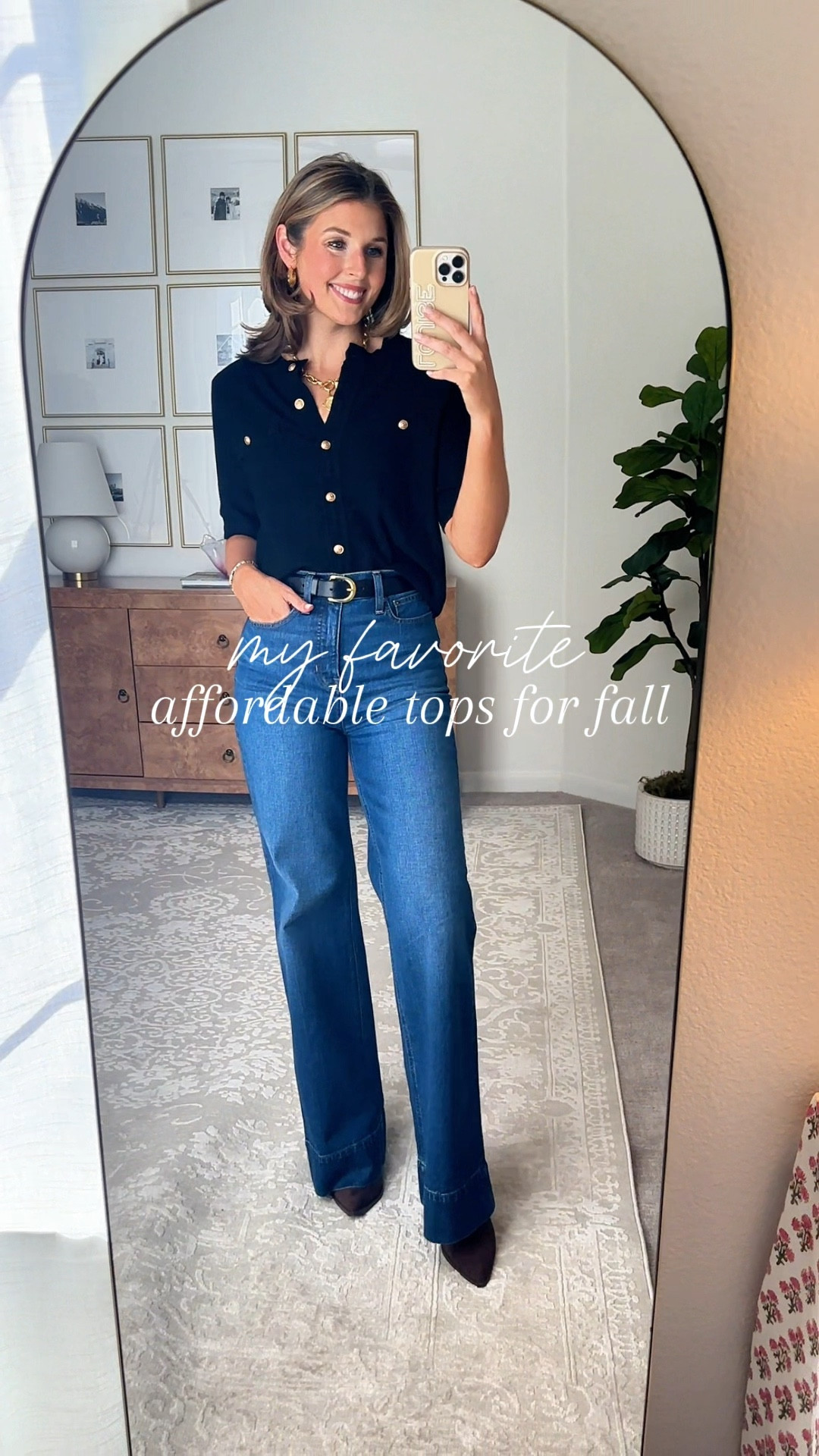 My favorite affordable tops/sweater for fall! Wearing a S in all of these. Wearing a 25/reg in jeans! Exact booties are old, linked similar options.

#LTKStyleTip #LTKFindsUnder100