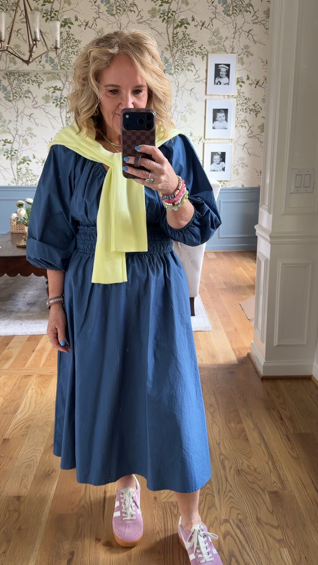 Poplin dress size medium petite
Sweater size medium its lightweight and super soft you can wear it on its own
Sneakers and earrings you can use my 20% off Anthropologie code NANETTE20 until Monday the 9th
My bracelet stack is on pre-order and even the pre-order will sell out again. Should ship in a few weeks. Code NANETTE20 20% off at Allie & Bess
I think the code TAKE20 is still live for my cross necklace too.

Spring dress, blue dress, casual dress vacation dress

#LTKPetite #LTKspring #LTKOver40