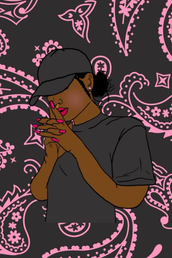 Pro Black: Pink Bandana Themed Notebook | Amazon (US)