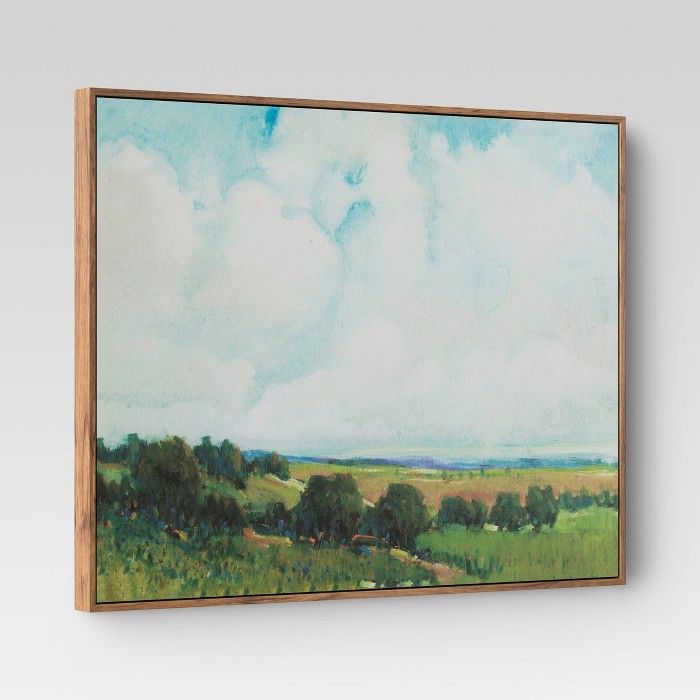 30"x24" Looming Clouds Framed Wall Canvas - Threshold™ | Target