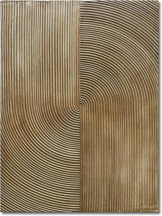 NANKAI Contemporary Minimalist Gold Texture Art Oil Painting 40x28 Inch Wall Abstract Art Paintin... | Amazon (US)