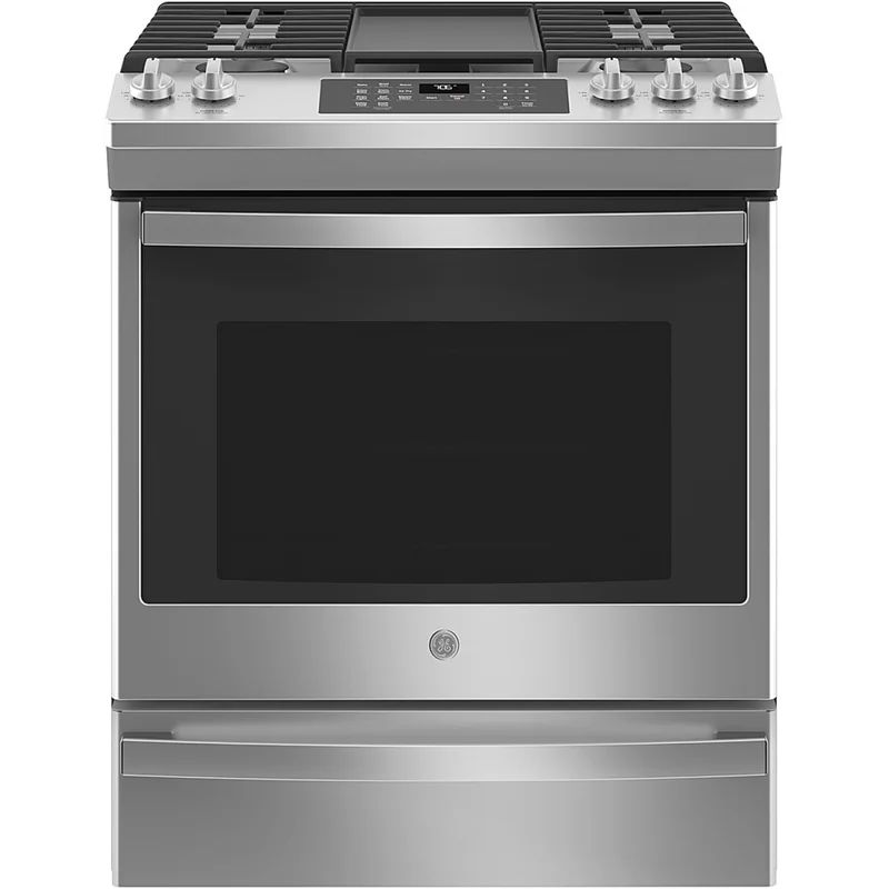 30" 5.6 cu. ft. Slide-In Gas Range with No Preheat Air Fry and Griddle | Wayfair Professional