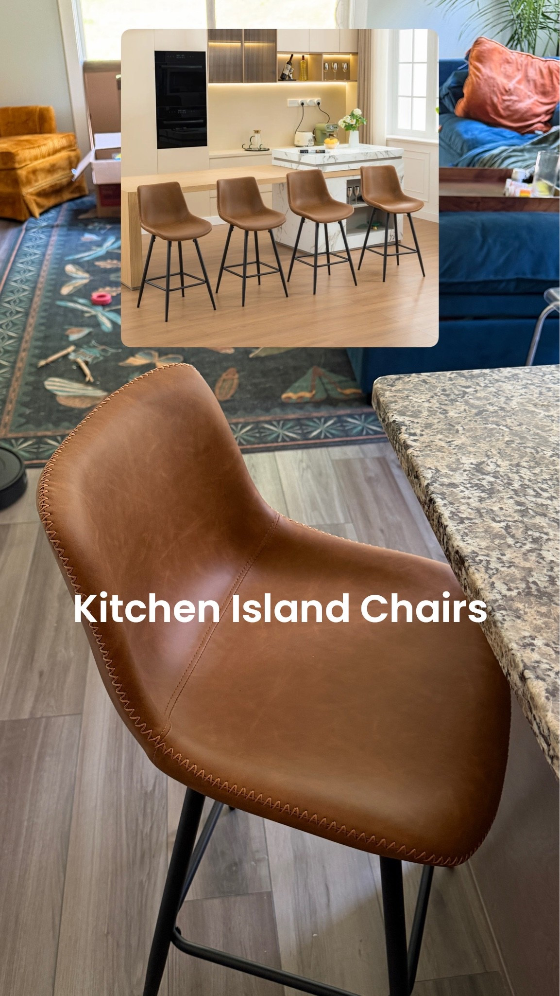 These incredibly comfortable faux leather kitchen island chairs are on sale! We bought 4 and they are perfect around our island and easy to assemble.

#LTKSaleAlert #LTKHome
