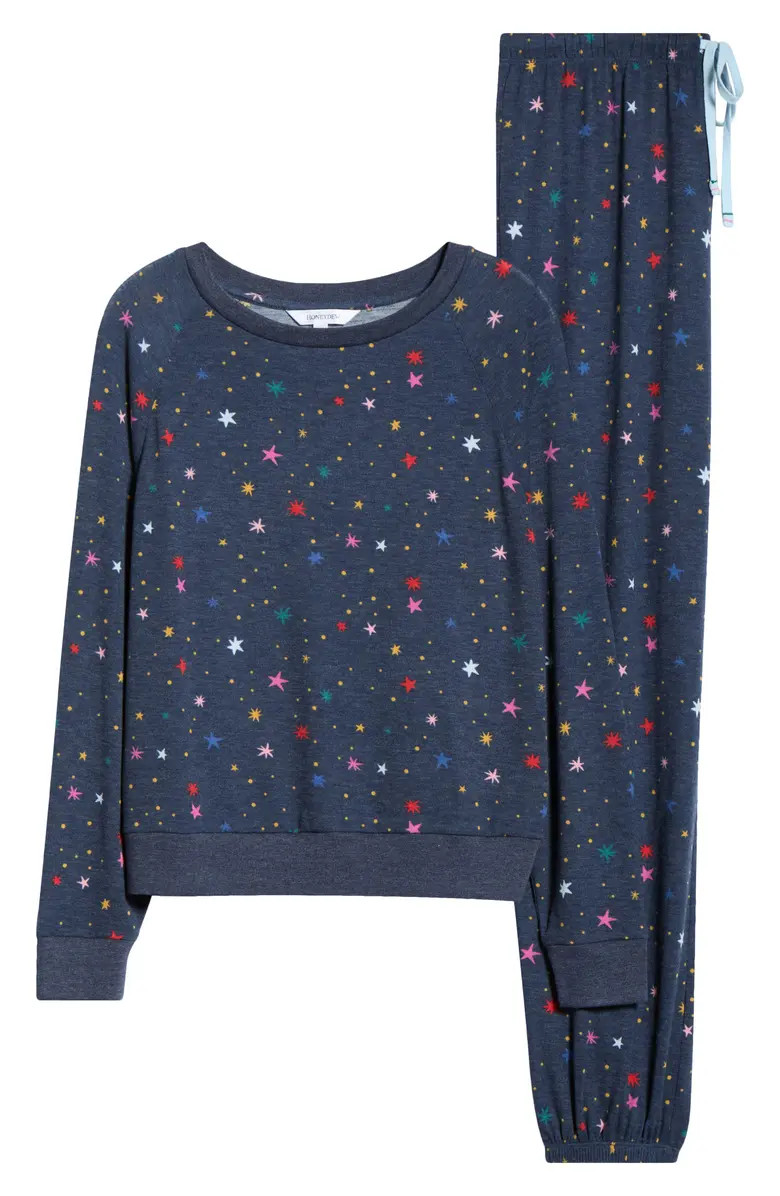 Star Seeker Brushed Jersey Pajamas | Nordstrom