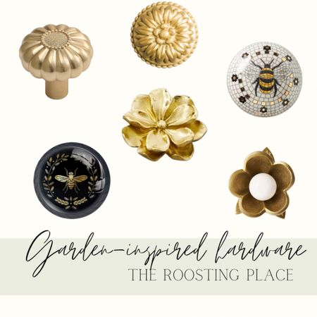 Garden inspired hardware knobs! 