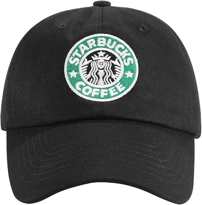 Scisuittech starbu Hat Embroidered Cotton Men Women Hat Baseball Hat Black | Amazon (US)