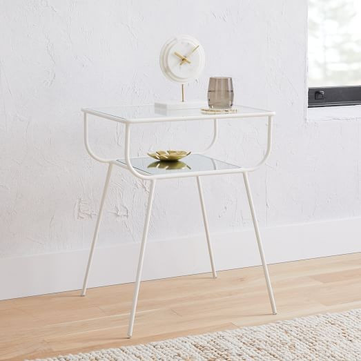 Curved Terrace Nightstand - White | West Elm (US)