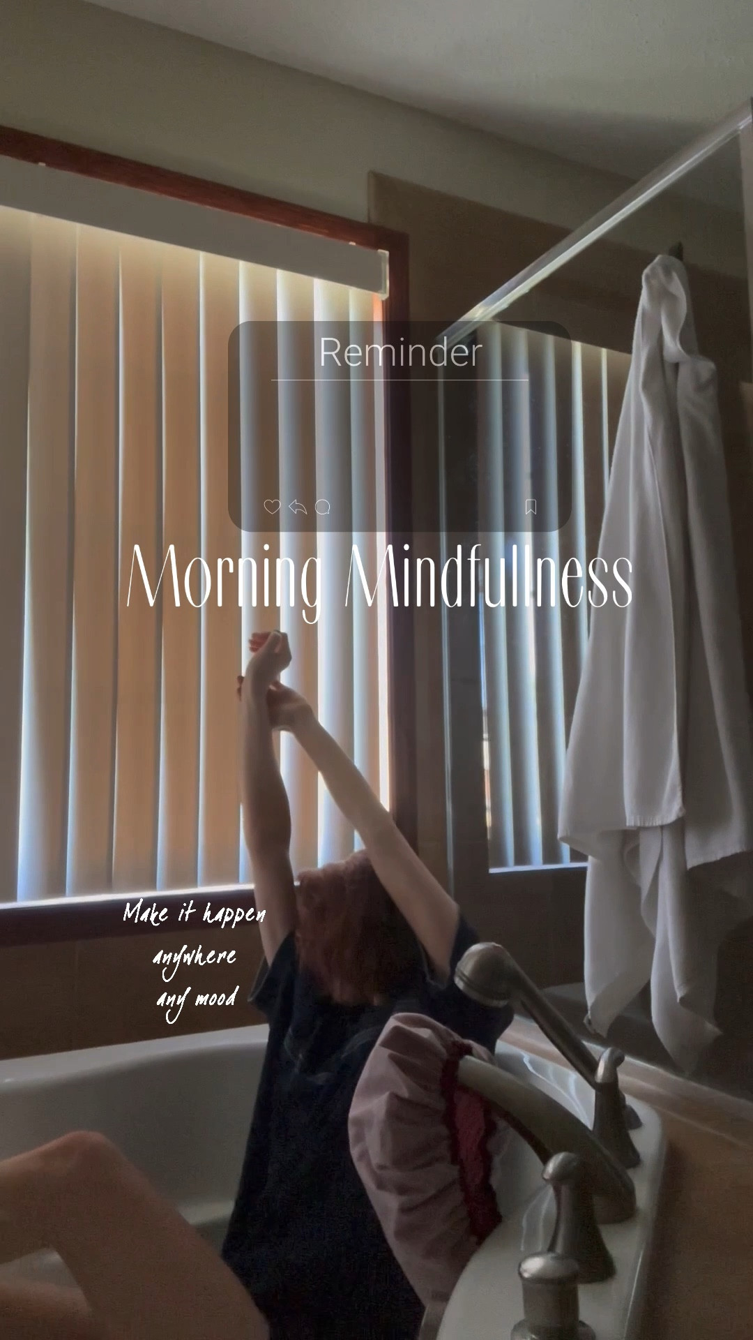 Morning mindfulness no matter how your day starts 
Meditation 

#LTKActive #LTKFitness #LTKHome