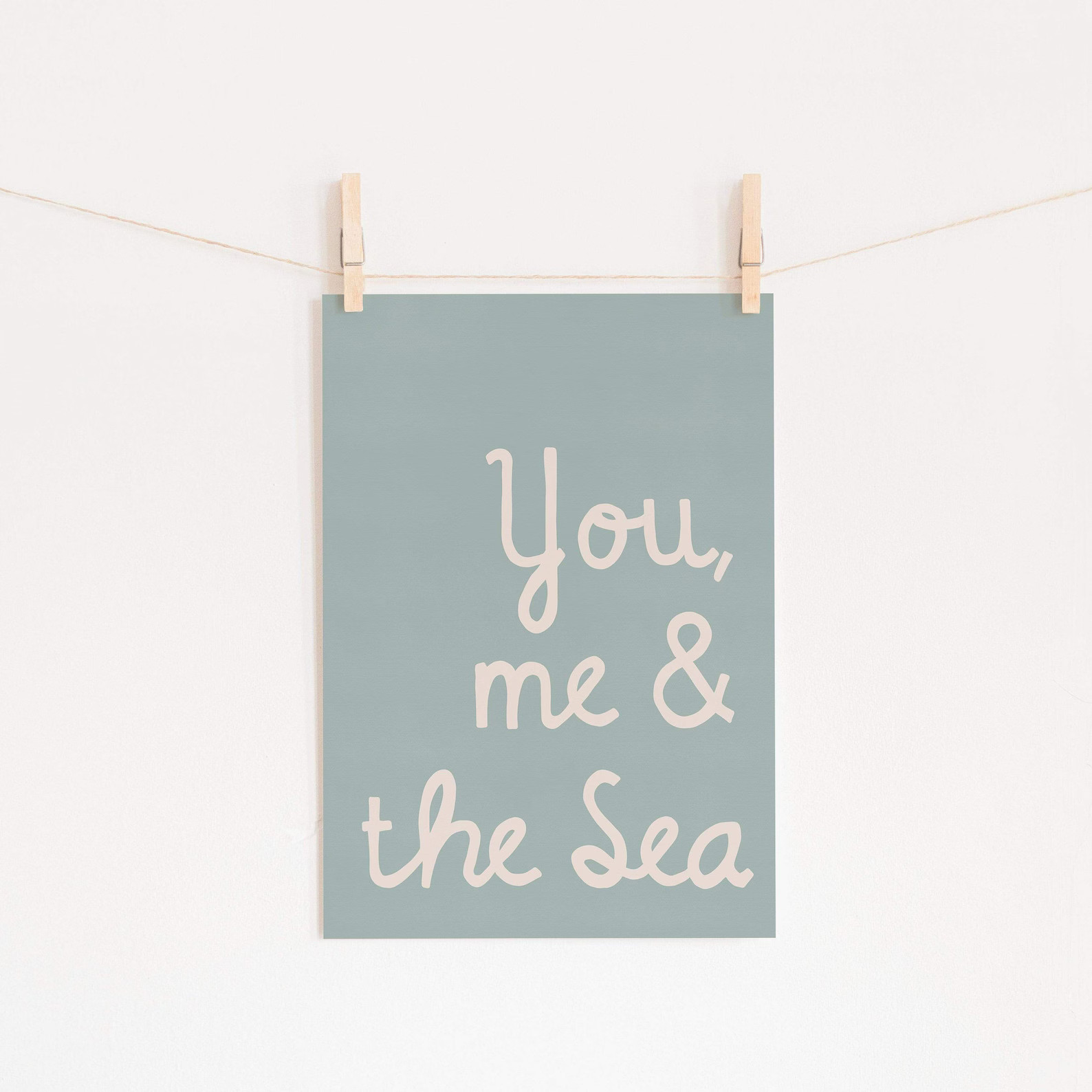 You, Me & the Sea - Quote | Unframed - Etsy | Etsy (US)