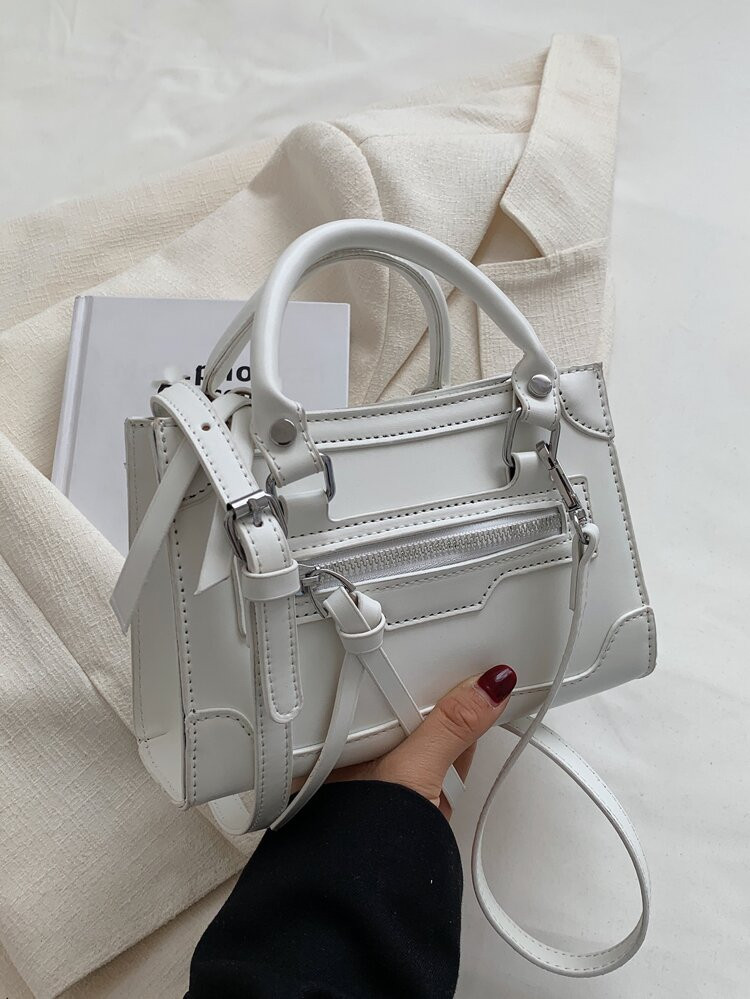 Mini Stitch Detail Square Bag | SHEIN