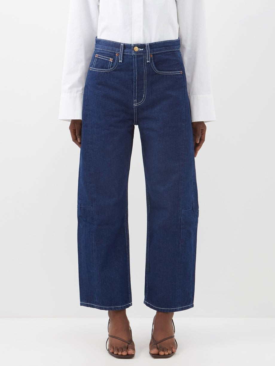 Lasso high-waist cropped denim jeans | B Sides | Matches (US)