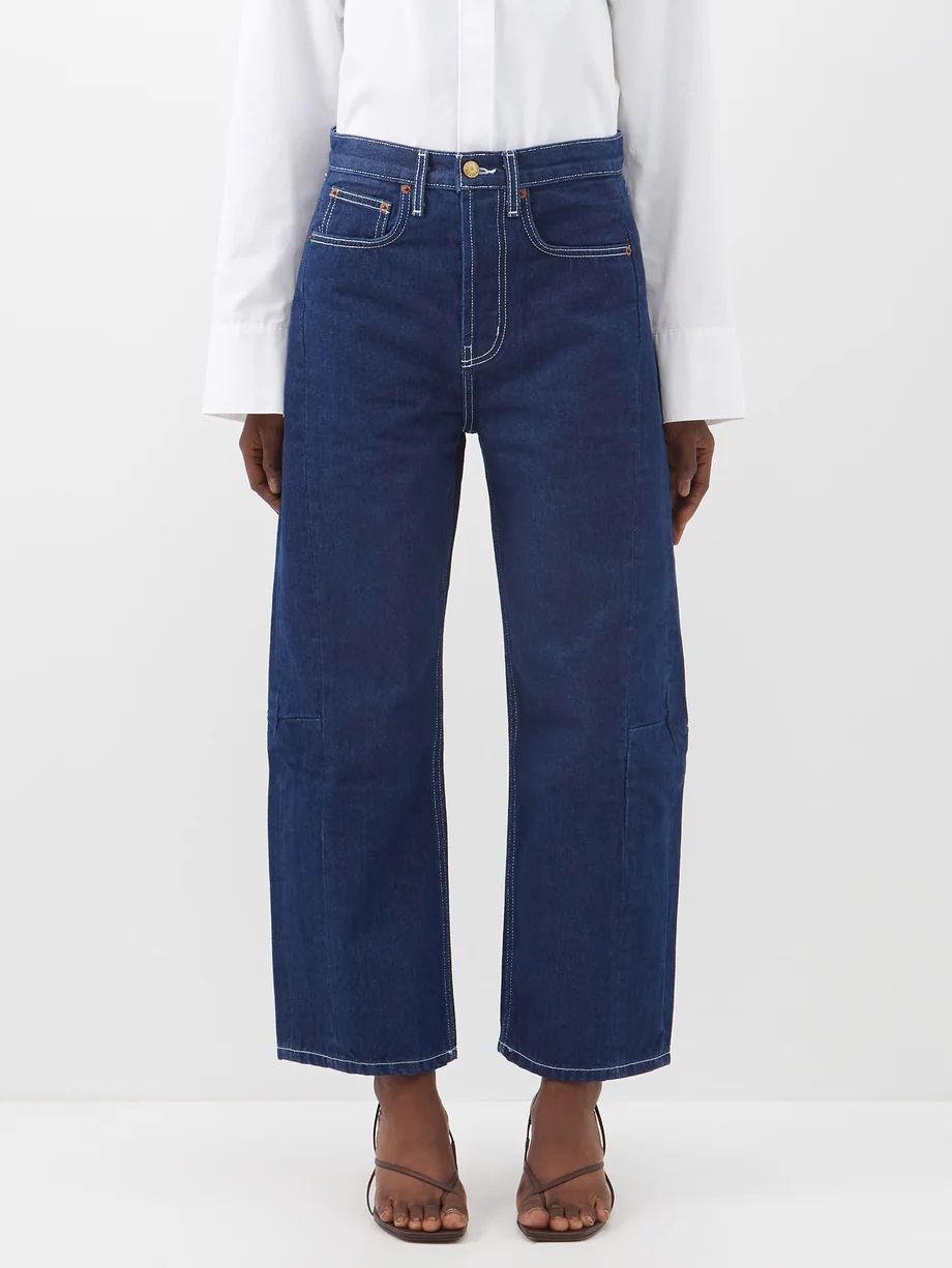 Lasso high-waist cropped denim jeans | B Sides | Matches (US)