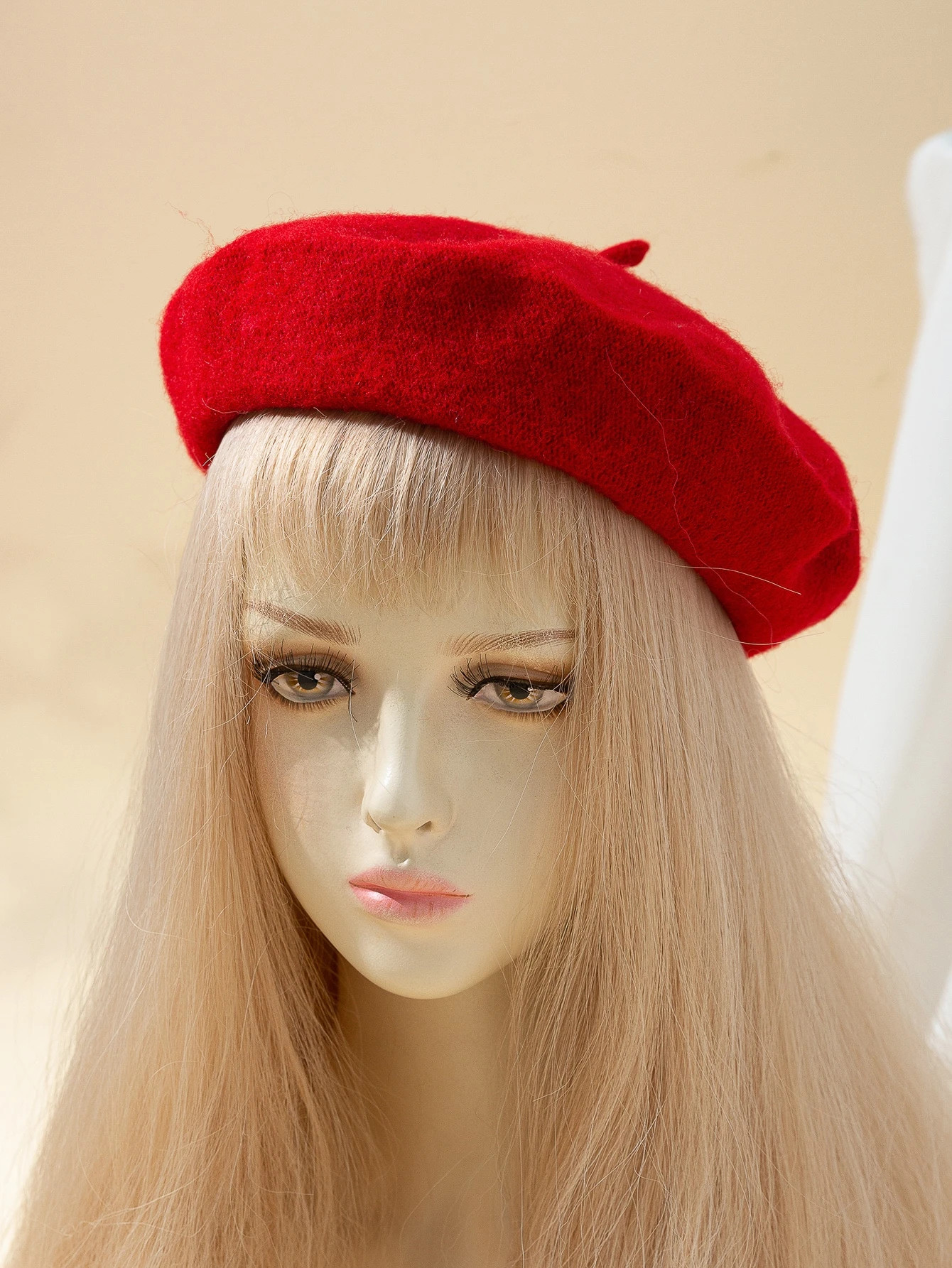 1pc Women's Solid Color Knit Beret, Elegant Japanese Style, Suitable For Daily Travel And Shoppin... | SHEIN