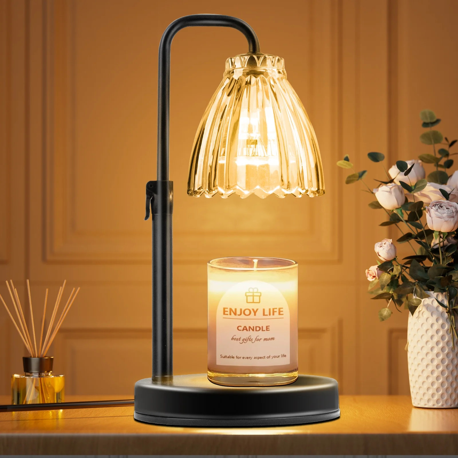 DAYBETTER Candle Warmer Lamp, Adjustable Height Timer Gifts Wax Warmer Lamp, Wax Melt Lights for ... | Walmart (US)