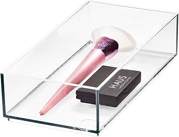iDesign Storage Drawer from the Signature Series by Sarah Tanno, Rectangular PET Makeup Tray for ... | Amazon (UK)