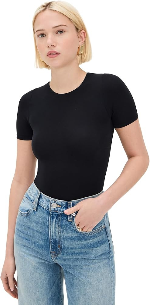 commando Women's Ballet Short Sleeve Thong Bodysuit | Amazon (US)