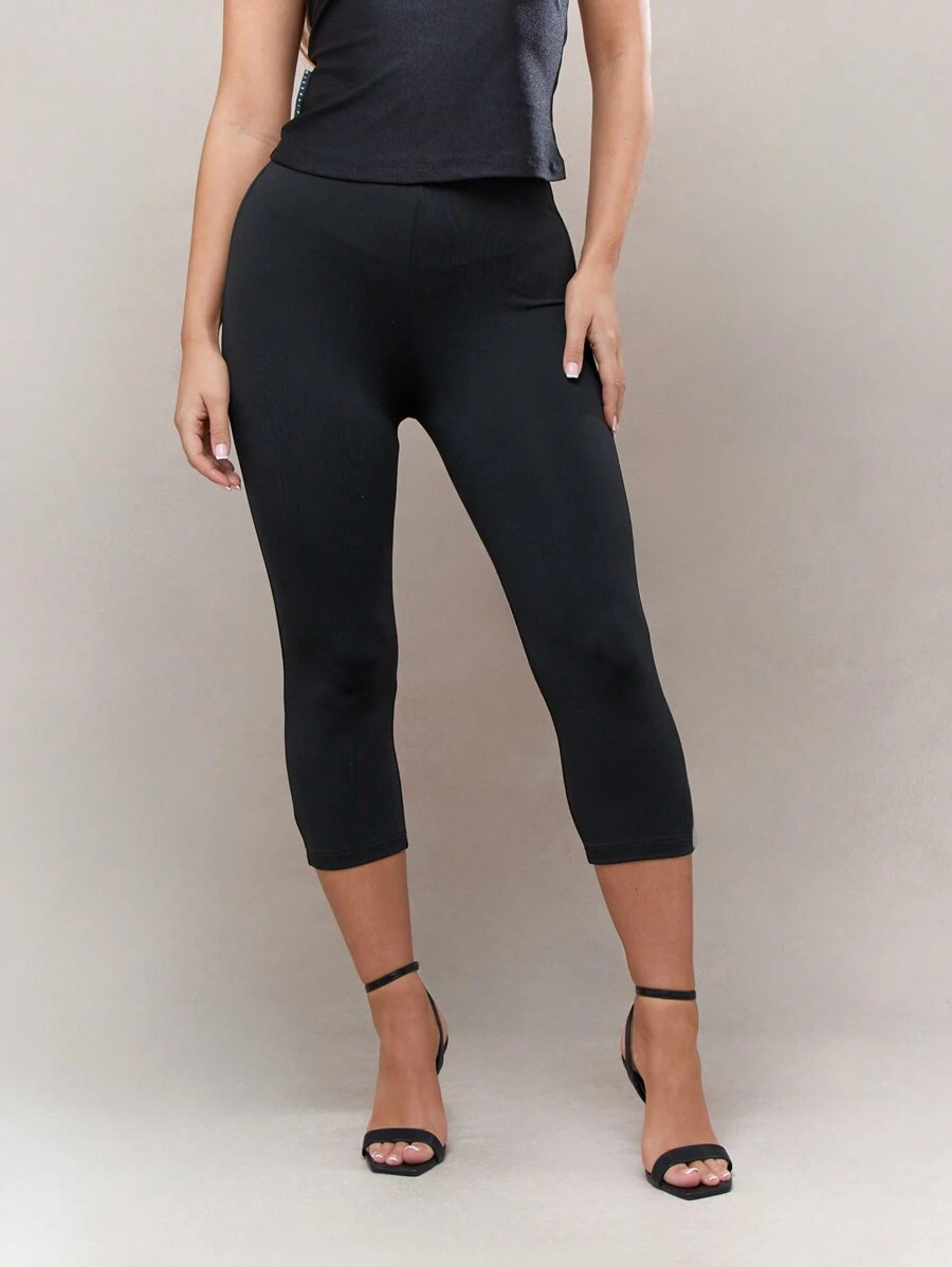 MISSGUIDED Street High Leg Capri Leggings | SHEIN