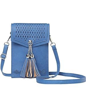 seOSTO Womens Small Crossbody Bag For Woman, Tassel Wallet Purse，Gifts For Teenage Girls | Amazon (US)