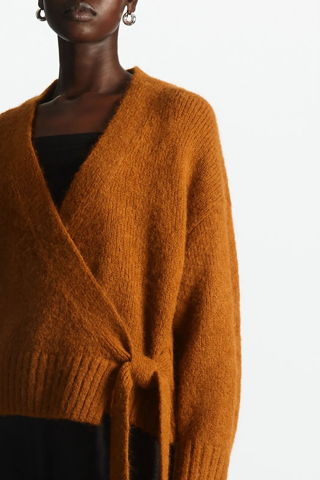 WOOL-BLEND WRAP-OVER CARDIGAN | COS (US)