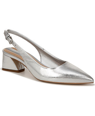 Franco Sarto Women's Racer Pointed Toe Block Heel Slingback Pumps - Macy's | Macy's