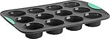 Amazon.com: Trudeau Structured Silicone Muffin Pan, 12 Cup, Grey/Mint: Home & Kitchen | Amazon (US)