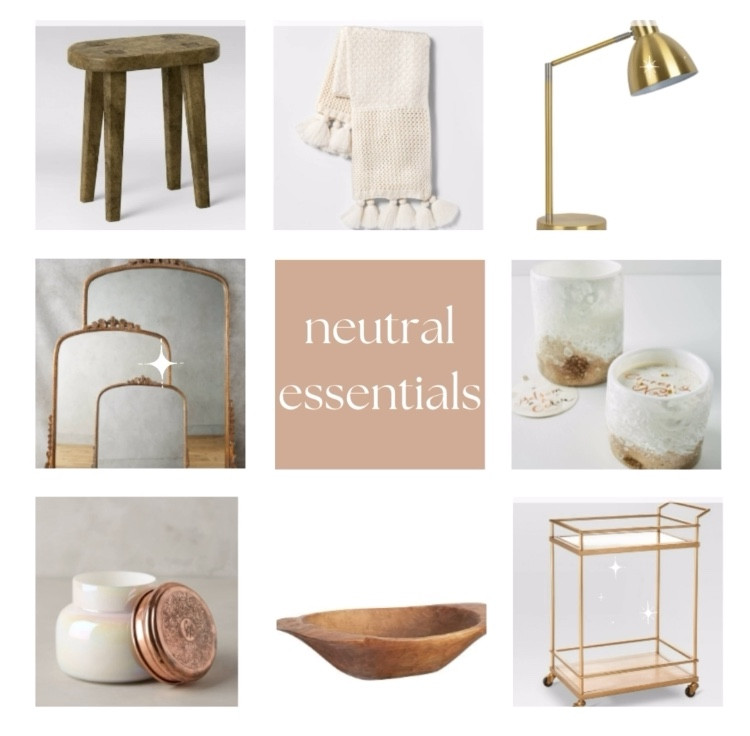 Neutral essentials 

#LTKFind #LTKGiftGuide #LTKhome