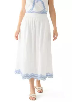 Crown & Ivy™ Women's Embroidered Midi Skirt | Belk