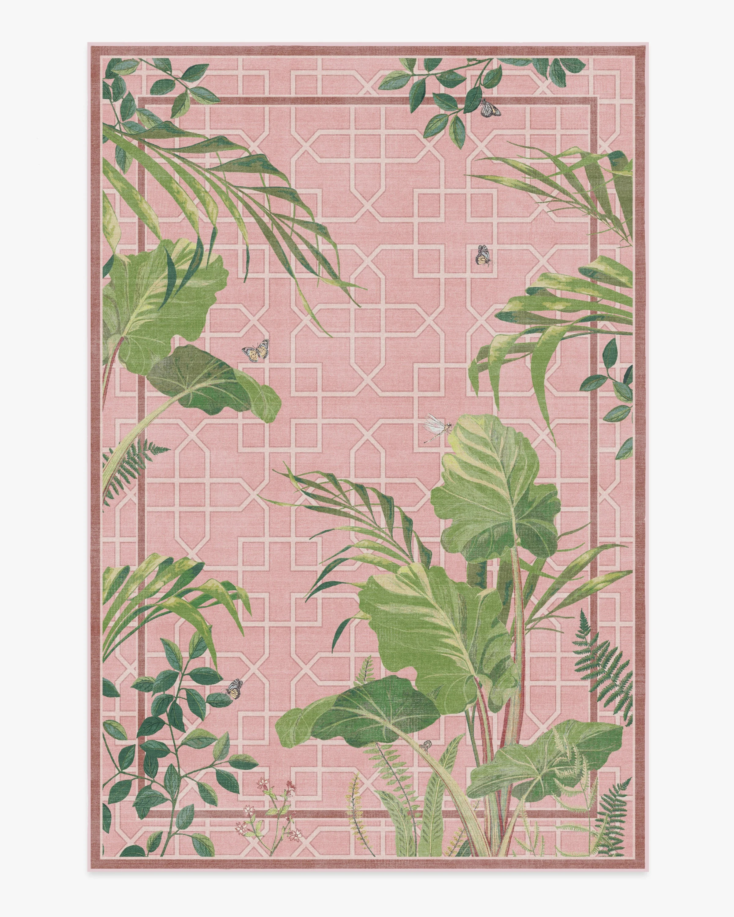Palm House Rose Rug | Ruggable