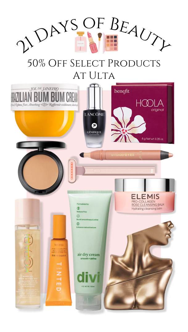 21 Days of Beauty are happening now at Ulta!!! Get 50% off on these select beauty products for 3/21/26! 

 #LTKSaleAlert #LTKBeauty