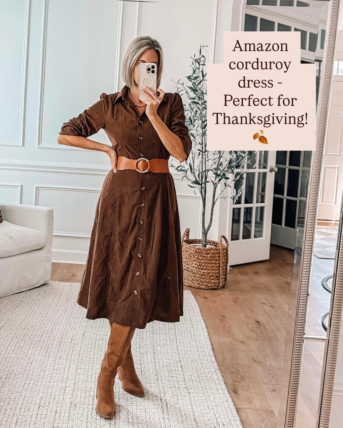 This corduroy dress from Amazon would be perfect for Thanksgiving! 🍂 Available in other colors 

Amazon outfit ideas 
Thanksgiving outfit 
Amazon dresses 
Winter dress 



#LTKFindsUnder50 #LTKSaleAlert #LTKHoliday