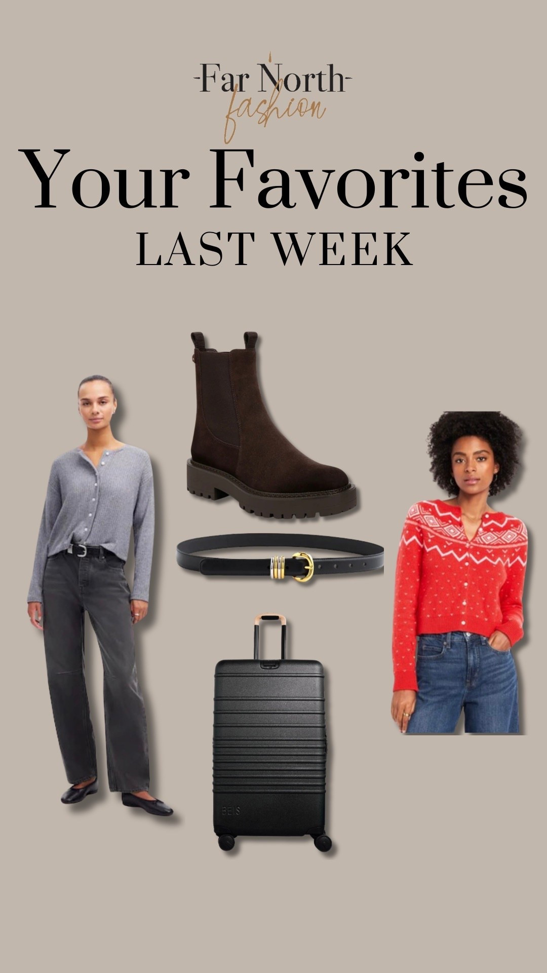 Last week’s best sellers:
1. Beis large roller
2. Madewell barrel leg jeans
3. Old Navy cardi
4. Madewell belt 
5. Sam Edelman boots


#LTKMidsize #LTKSaleAlert #LTKOver40