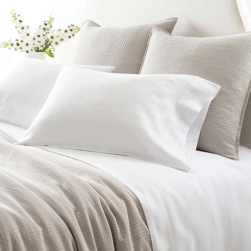 Lush Linen White Sheet Set | Annie Selke