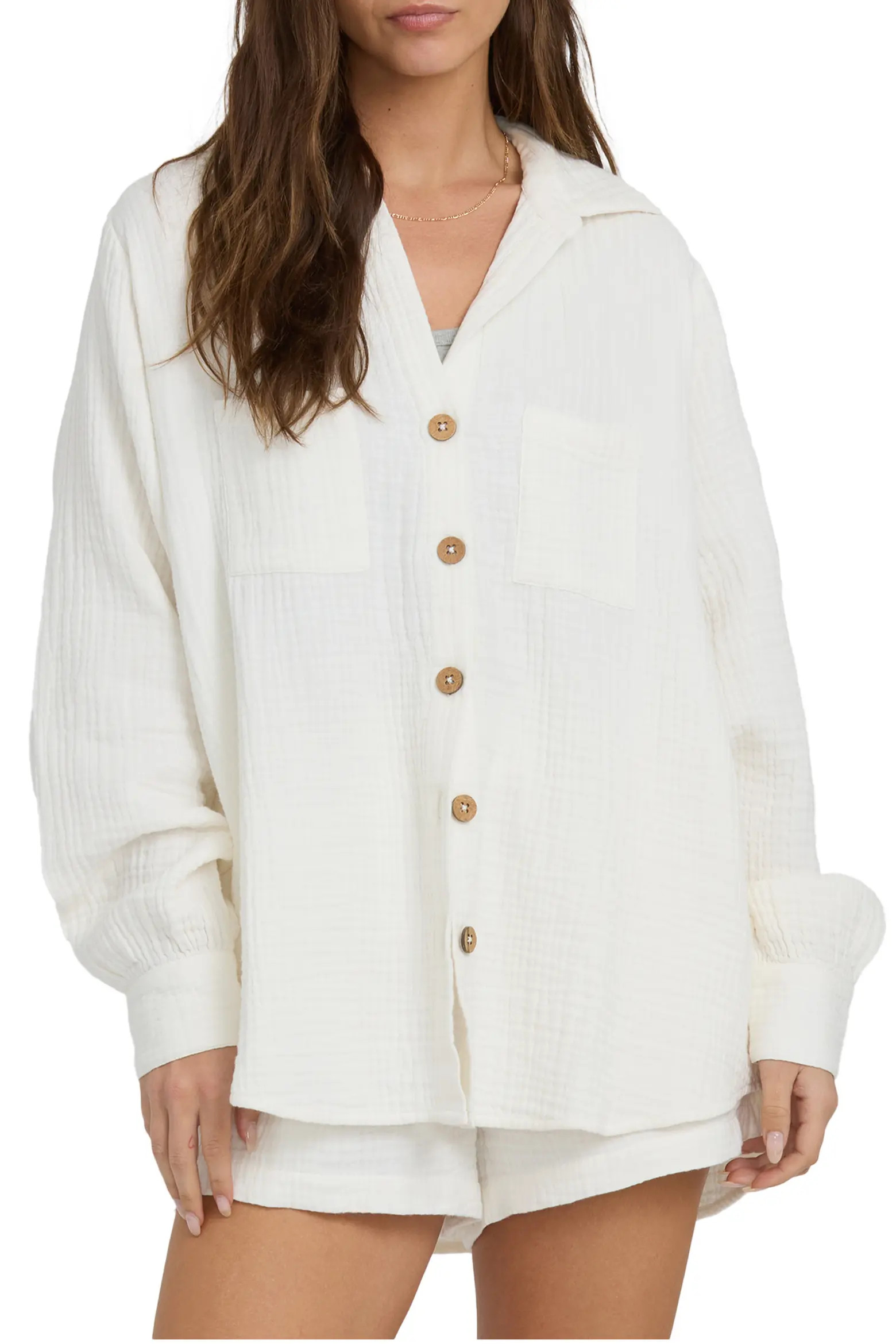 Swell Gauze Button-Up Shirt (Women) | Nordstrom | Nordstrom