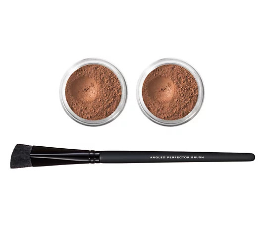 bareMinerals Bisque Concealer Duo with Angled Perfector Brush | QVC