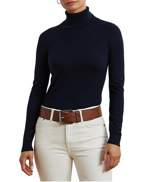 Lauren Ralph Lauren Silk Blend Turtleneck Sweater | Dillard's | Dillard's