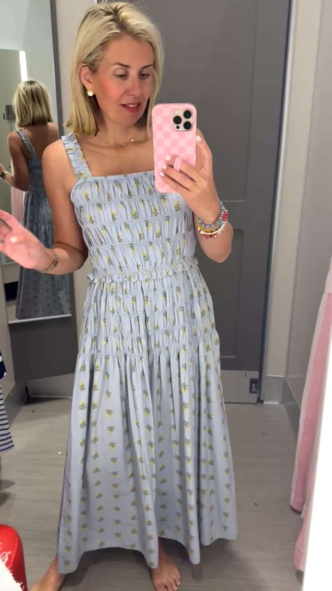Sale Alert dress now $28….Well this one is just as good as I hoped! It’s a yes dress for sure. I’m in size small. 

 *Use my code SUMMER for 30% off my bracelets 
 *Use code Mixandmatchmadness at Loopy