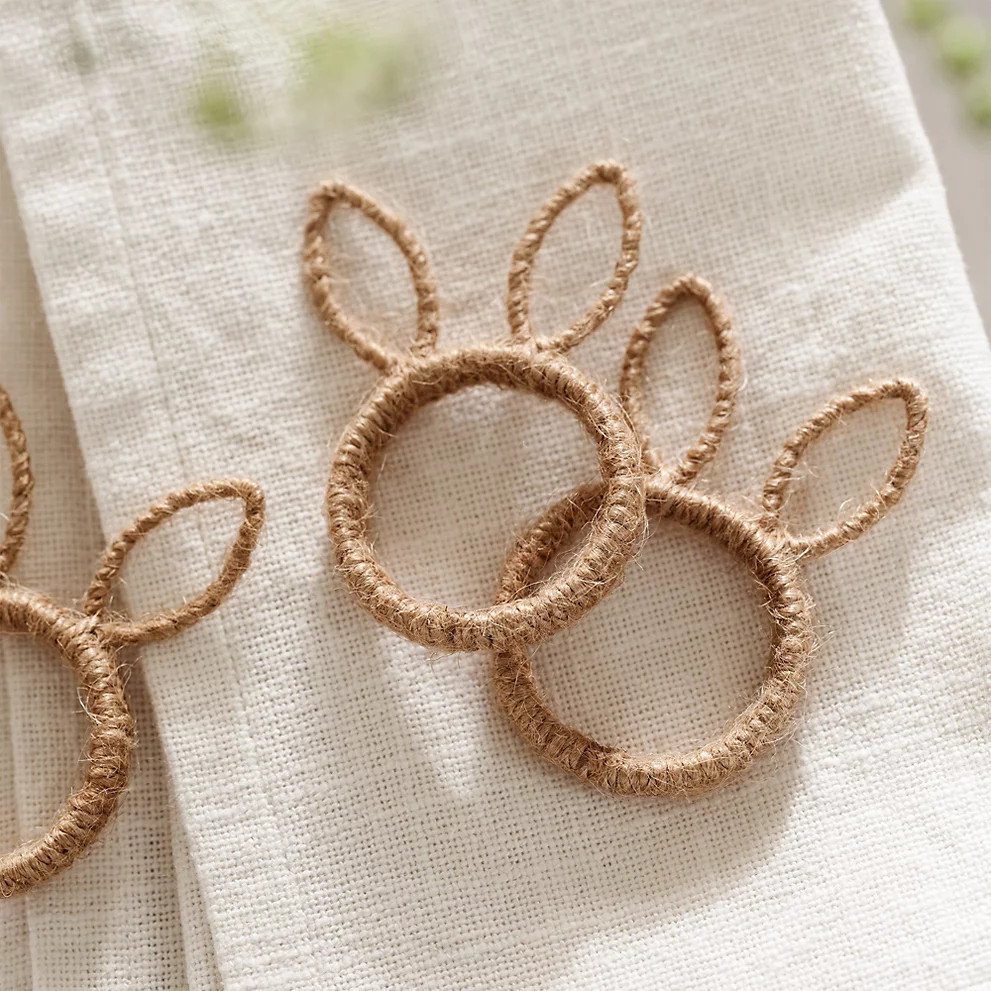 Bunny Napkin Rings – Set of 4 | Table Linens & Accessories | The White Company | The White Company US