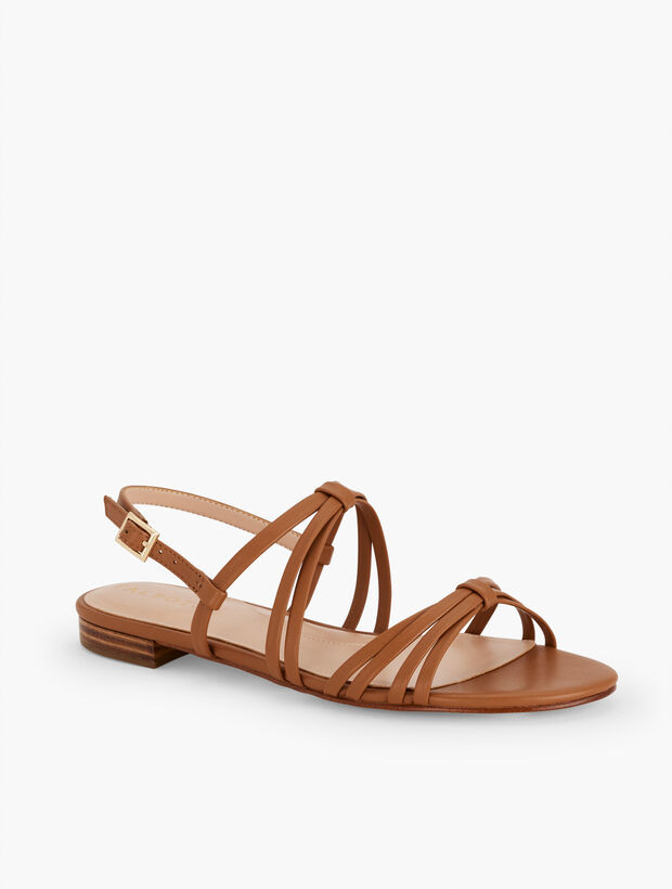 Aria Strappy Nappa Sandals | Talbots